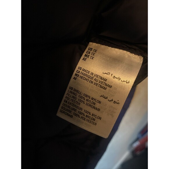 New Charter Club Puffer Vest Removable Hood  Winter 1X Warm Womens Blue gorp - Picture 8 of 8